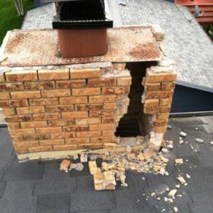 Before Chimney Rebuilt